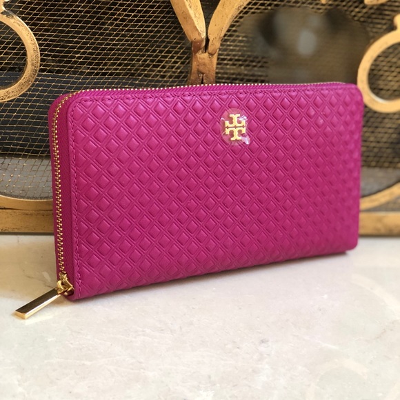 NWT Tory Burch Marion quilted zip around wallet - Picture 2 of 6